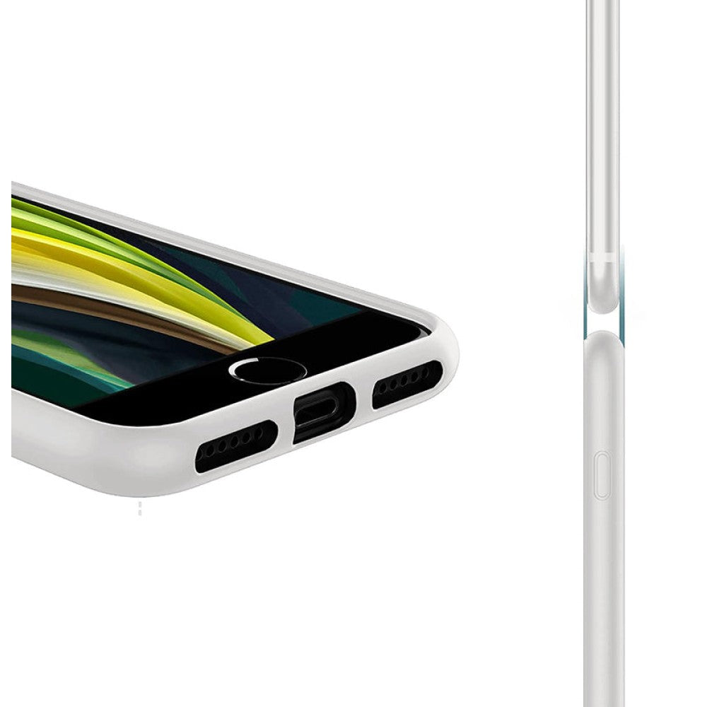 Husa Soft Silicone - iPhone XS Max - Alb