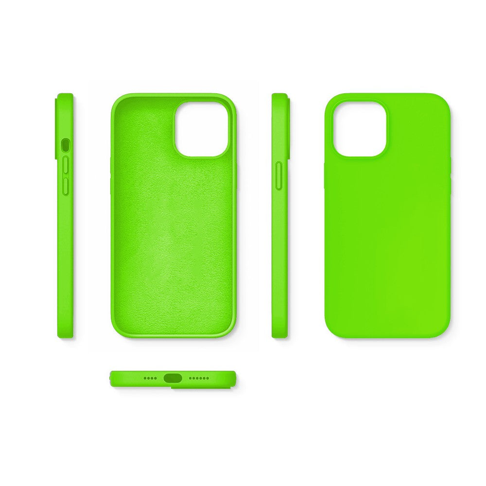 Husa Soft Silicone - iPhone 12/12 Pro - Neon Green
