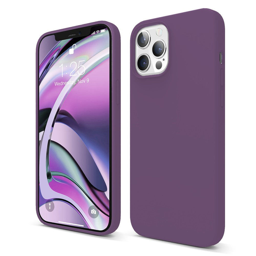 Husa Soft Silicone - iPhone 12/12 Pro - Light Purple
