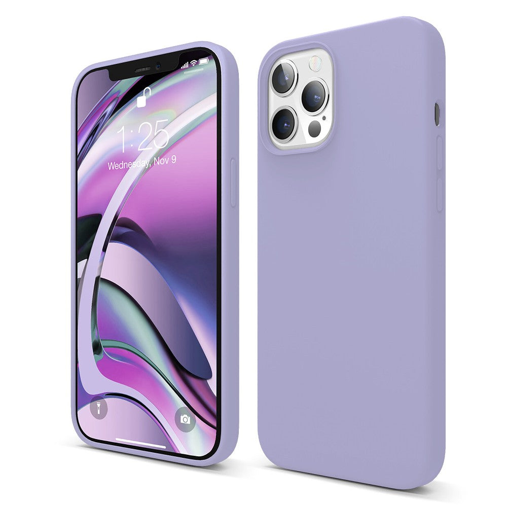 Husa Soft Silicone - iPhone 12/12 Pro - Light Lilac