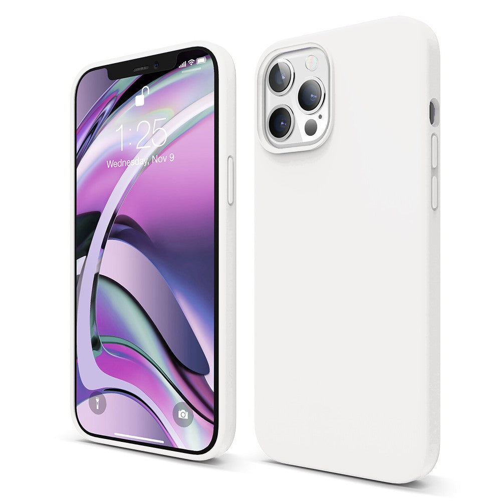 Husa Soft Silicone - iPhone 12 Pro Max - Alb