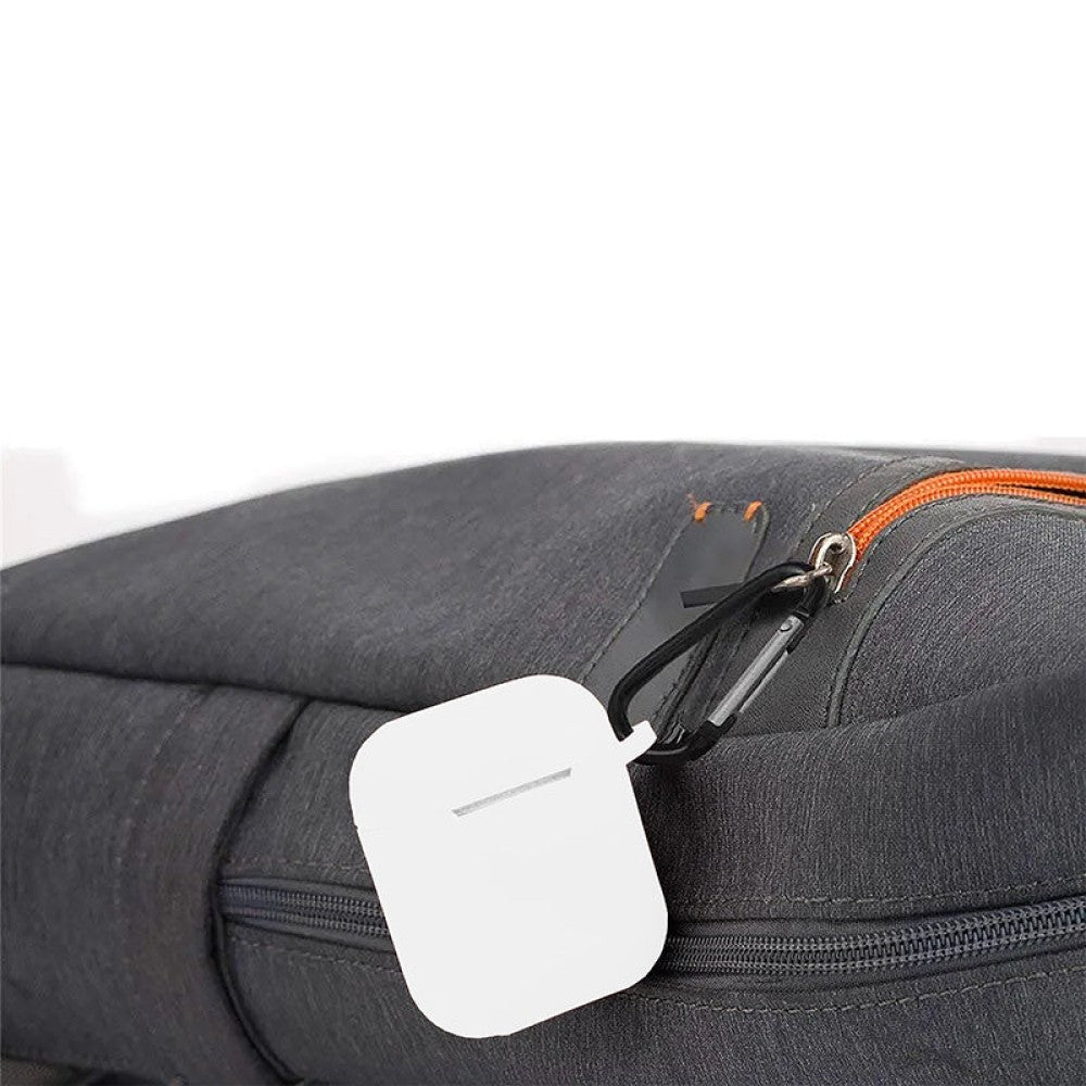 Husa Soft Silicone - AirPods 1/2 - Alb