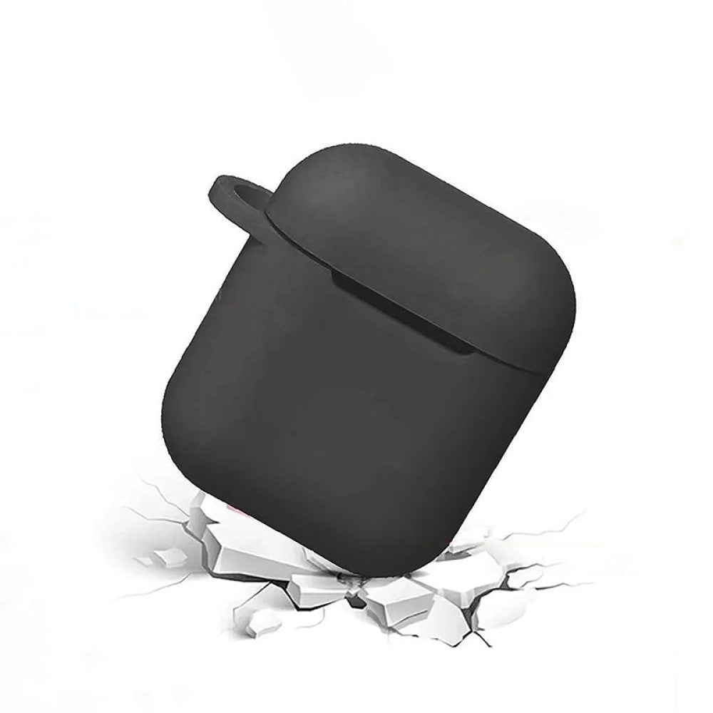 Husa Soft Silicone - AirPods 1/2 - Dark Gray
