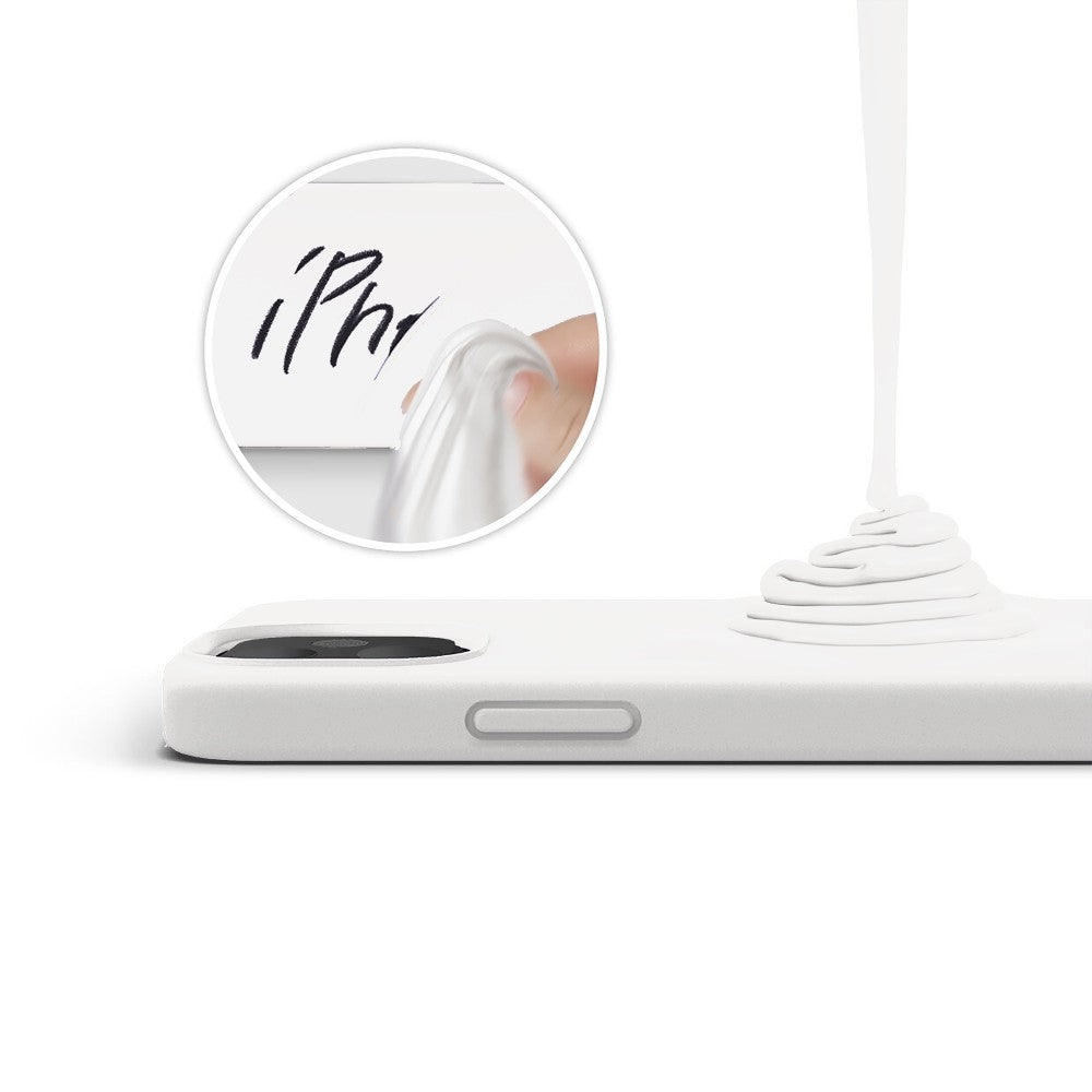 Husa Soft Silicone - iPhone 12 Mini - Alb