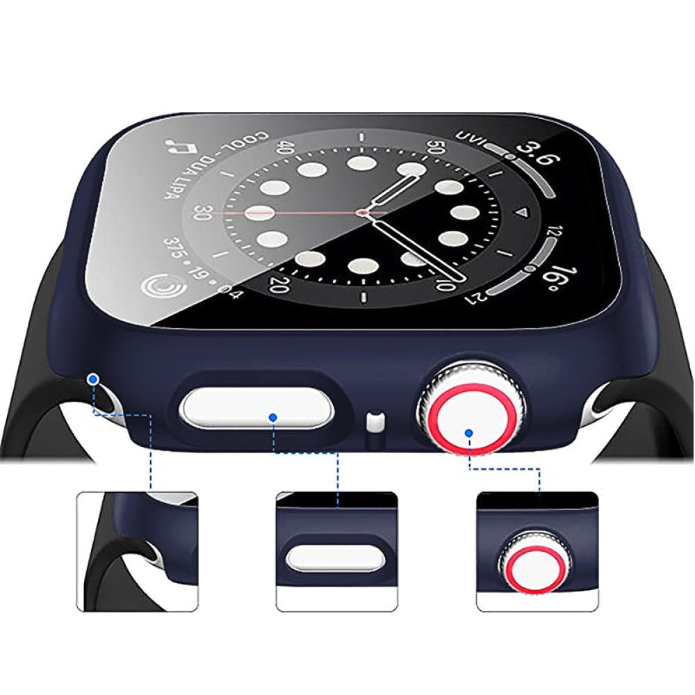 Carcasa 360° (Husa + Folie) - Apple Watch 7/8/9 - 41MM - Midnight Blue