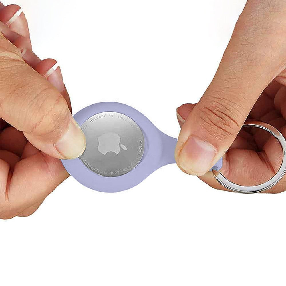 Husa Soft Silicone - AirTag - Purple