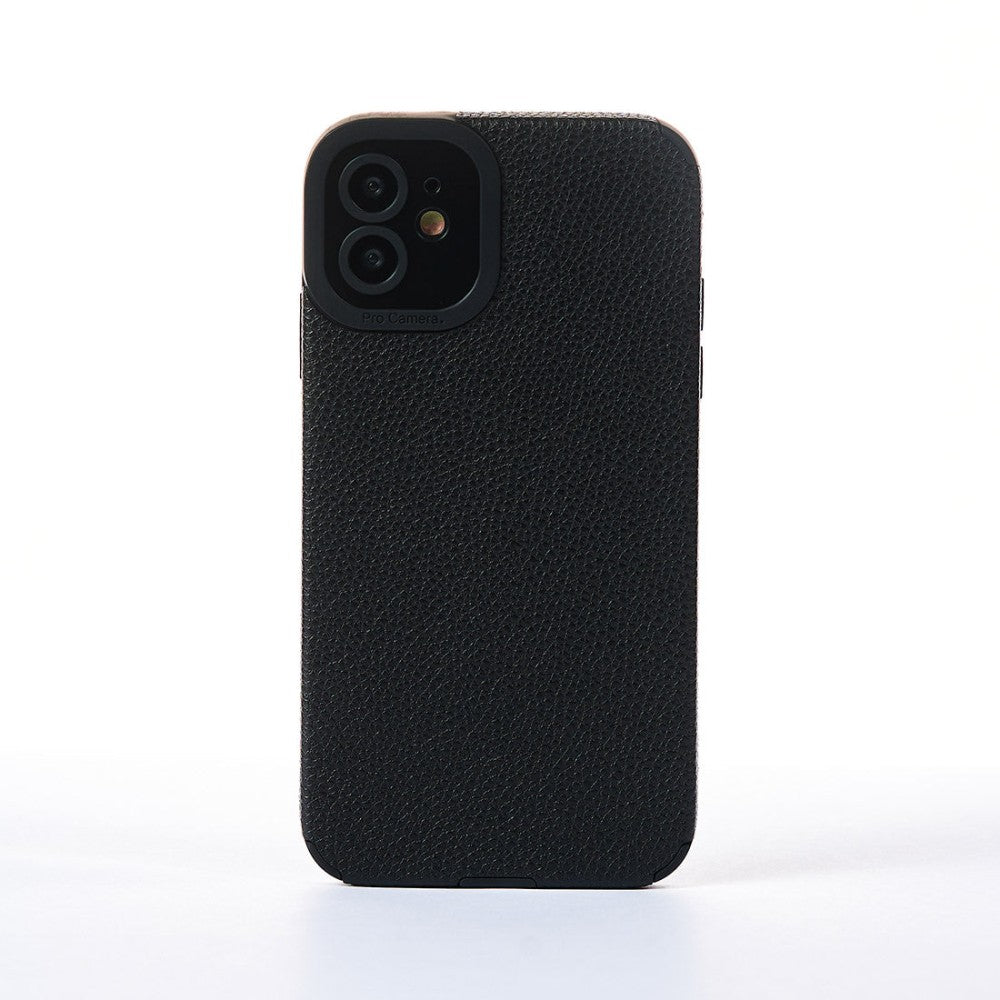 Husa Grained Leather - iPhone 11 - Negru