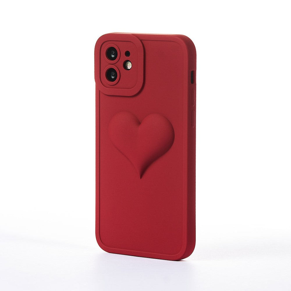 Husa Full Heart - iPhone 12 - Visiniu