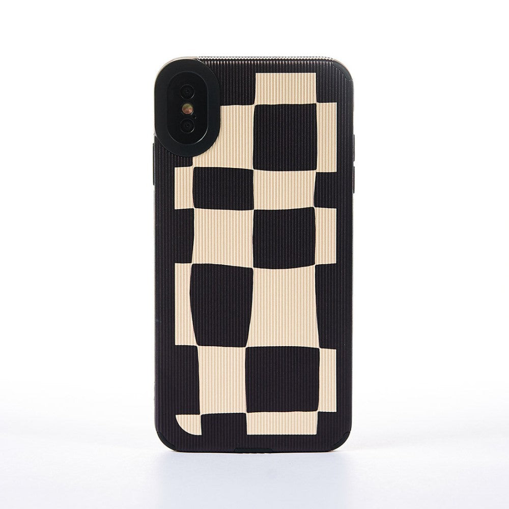 Husa Squareforming - iPhone XS Max - Alb/Negru