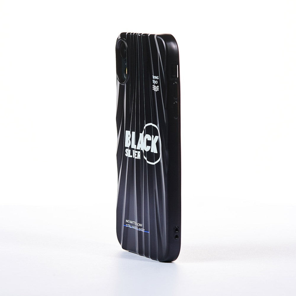 Husa Black Silver - iPhone XR - Negru