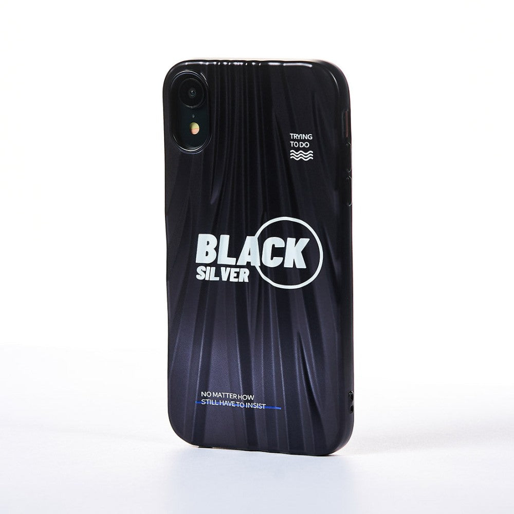 Husa Black Silver - iPhone XR - Negru