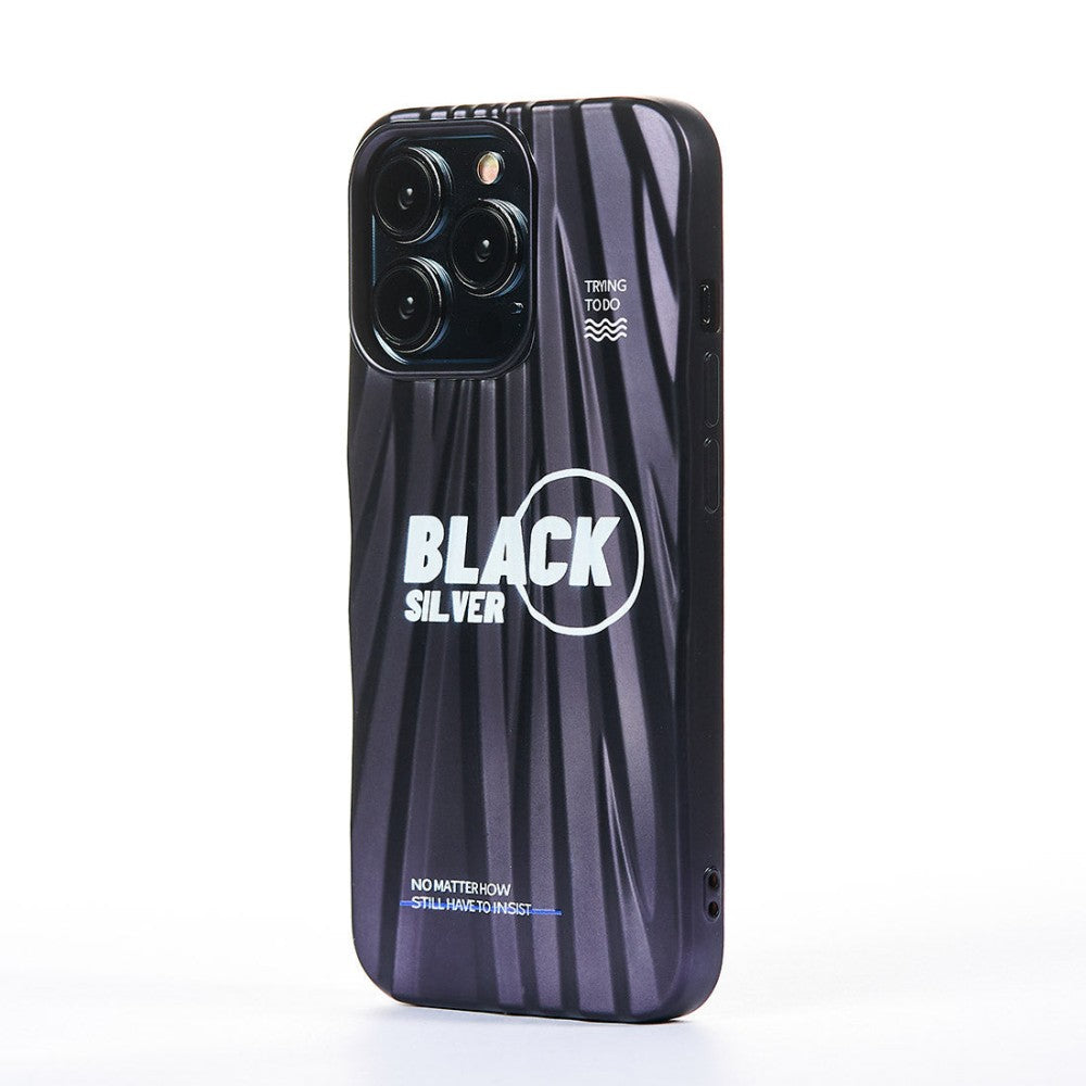 Husa Black Silver - iPhone 13 Pro - Negru