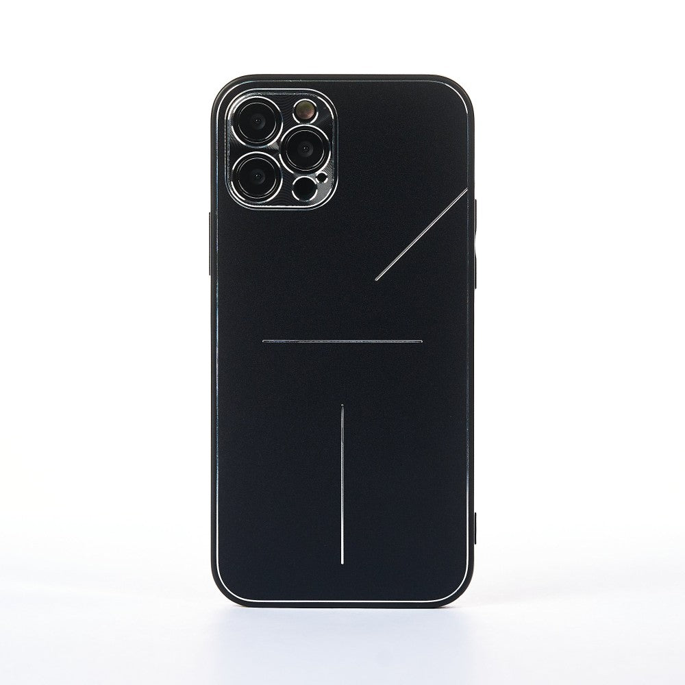 Husa Metalines - iPhone 12 Pro - Negru