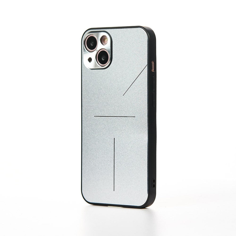 Husa Metalines - iPhone 13 - Silver