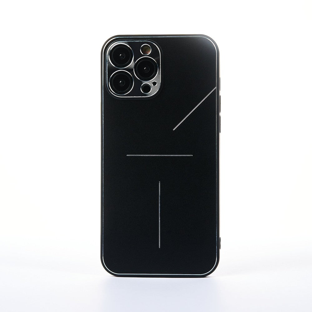 Husa Metalines - iPhone 13 Pro Max - Negru