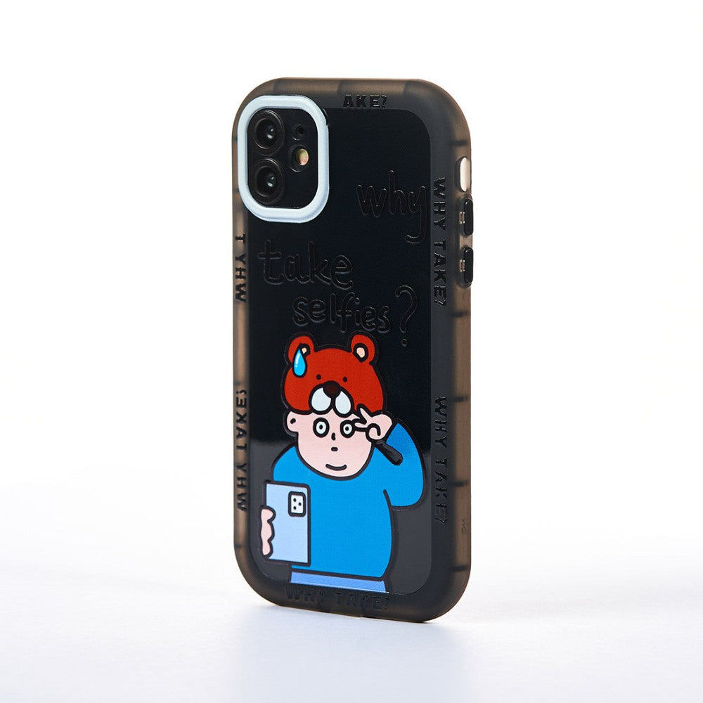 Husa Why? - iPhone 12 - Negru