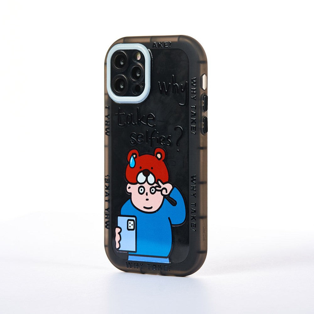 Husa Why? - iPhone 12 Pro - Negru