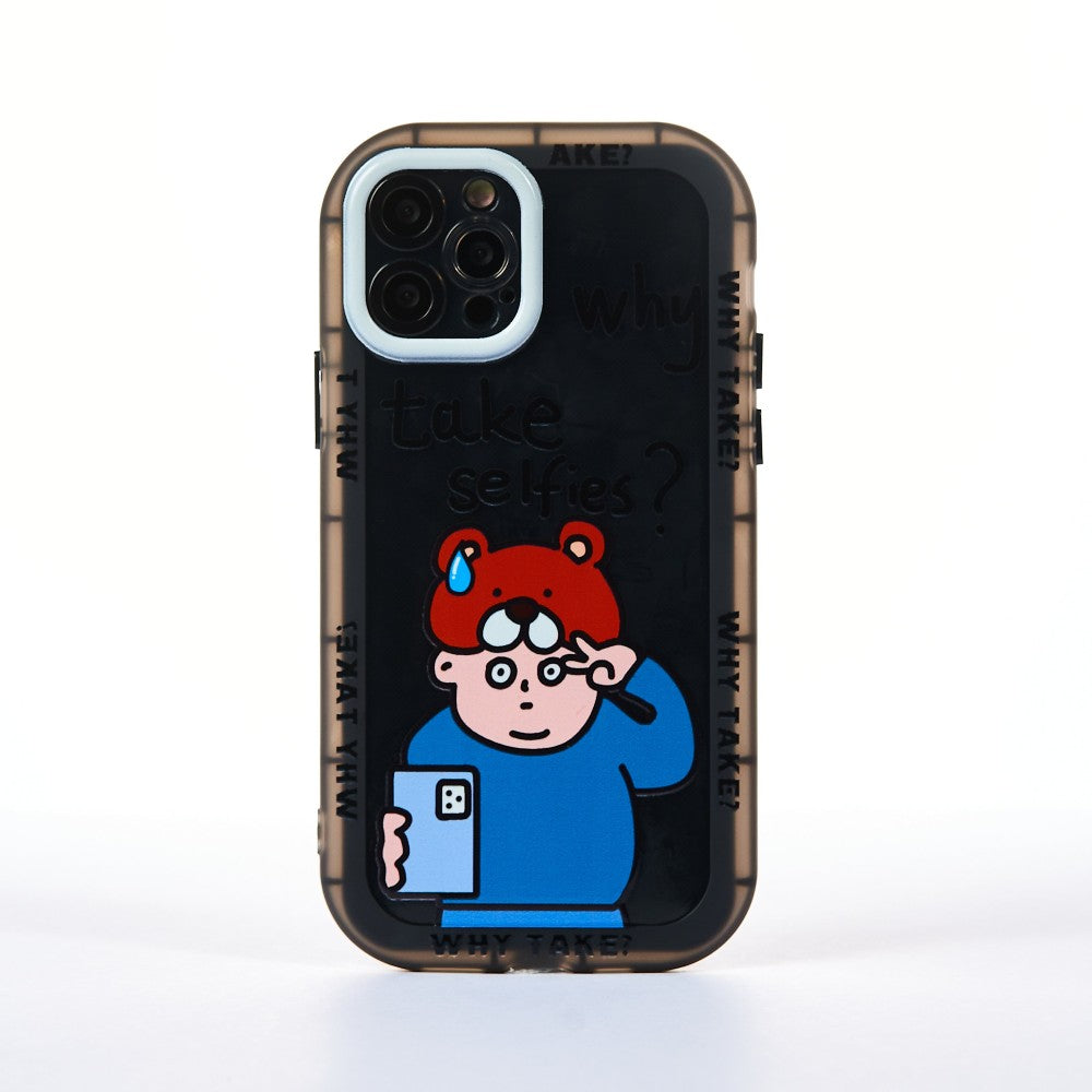 Husa Why? - iPhone 12 Pro - Negru