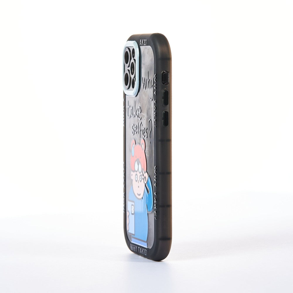 Husa Why? - iPhone 13 Pro - Negru