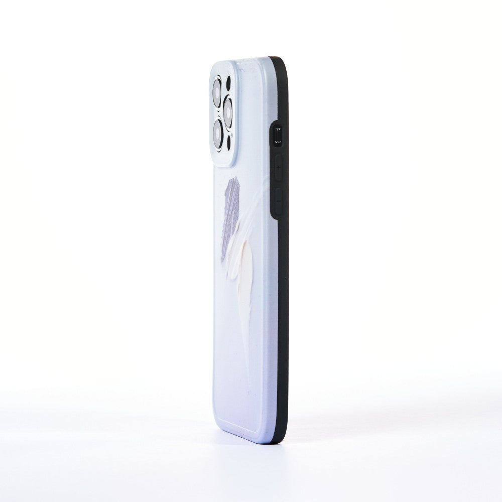 Husa Acryllic Paint - iPhone 13 Pro Max - Mov Deschis