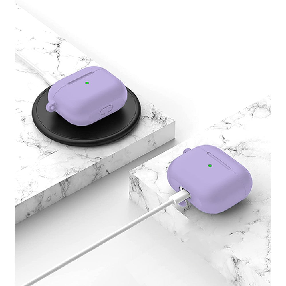 Husa Soft Silicone - AirPods 3 - Light Lilac