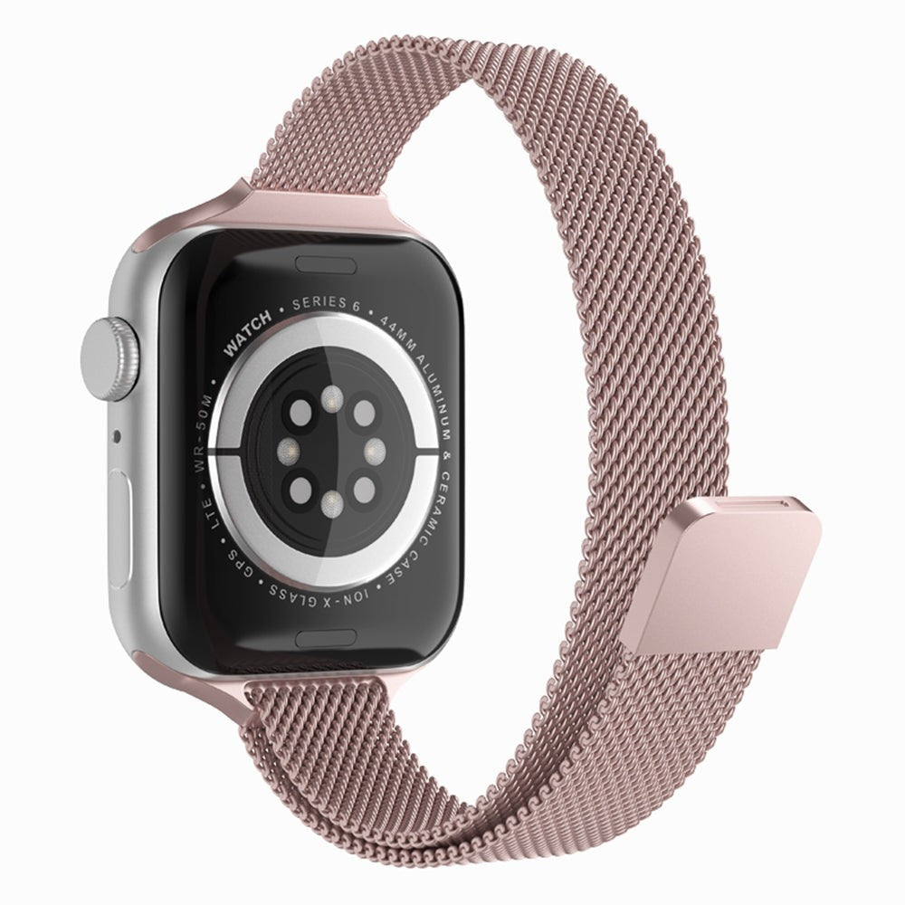 Curea Milanese Slimline - Apple Watch 1/2/3/4/5/6/7/8/9/SE/Ultra 1/Ultra 2 - 42/44/45/49 MM - Roz