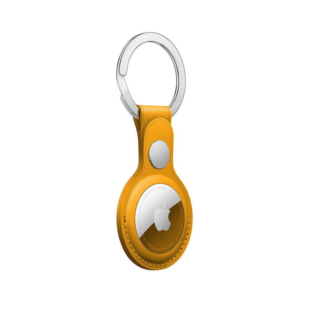 Husa Leather - AirTag - Yellow