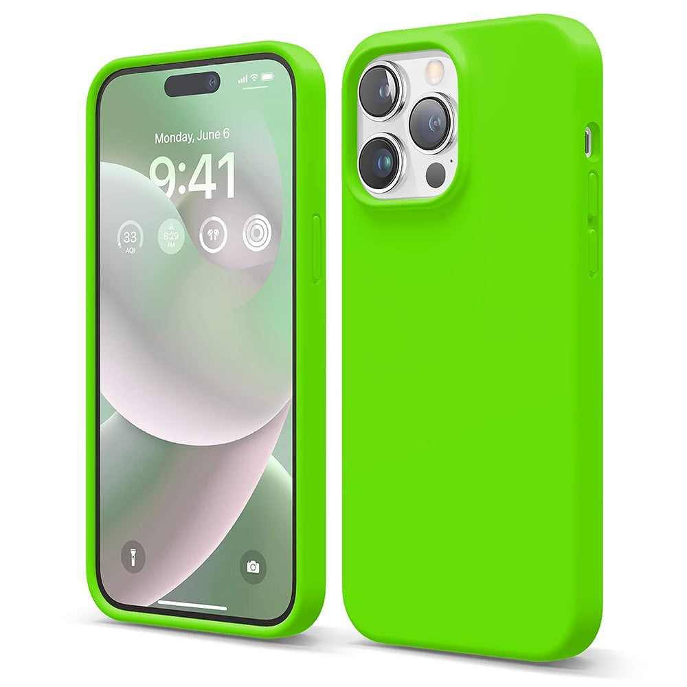 Husa Soft Silicone - iPhone 14 Pro Max - Neon Green