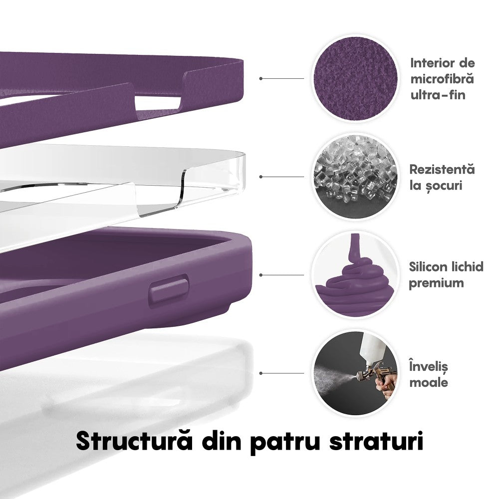 Husa Soft Silicone - iPhone 14 Pro Max - Light Purple