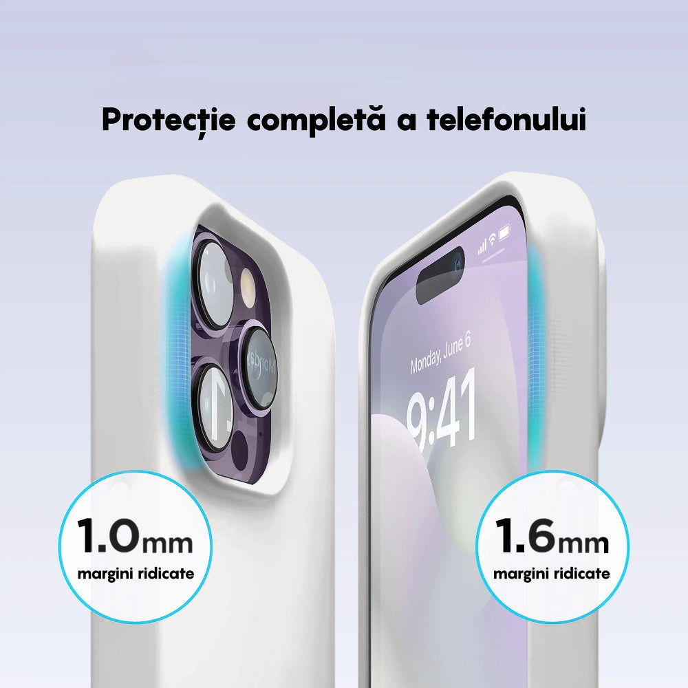 Husa Soft Silicone - iPhone 14 Pro Max - Alb