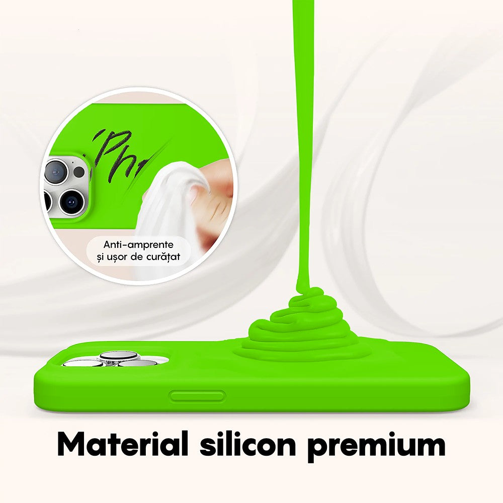 Husa Soft Silicone - iPhone 14 Pro - Neon Green