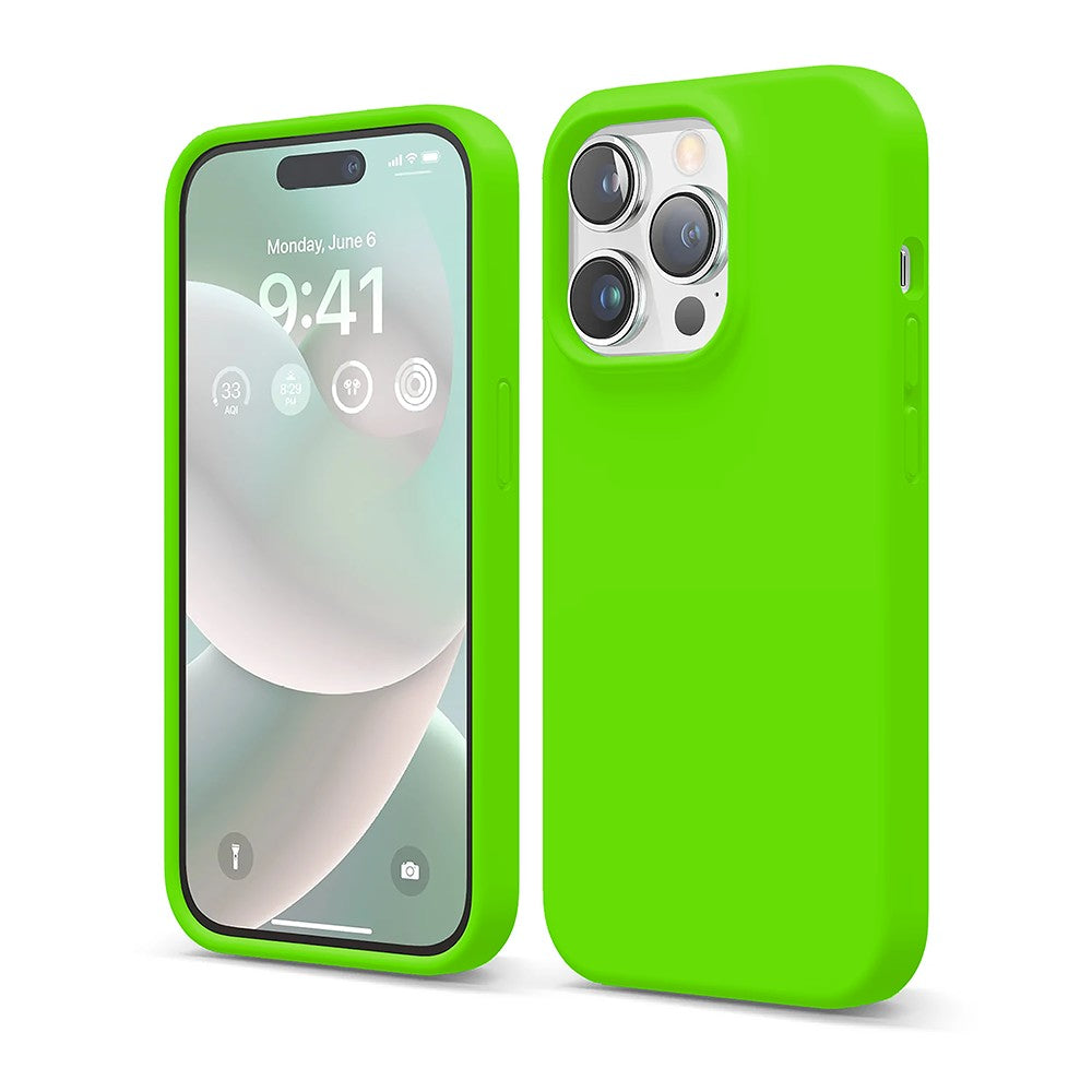 Husa Soft Silicone - iPhone 14 Pro - Neon Green