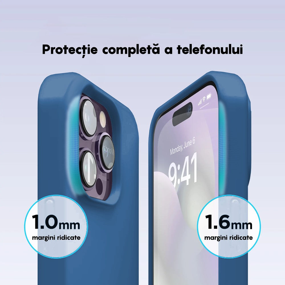 Husa Soft Silicone - iPhone 14 Pro - Cadet Blue