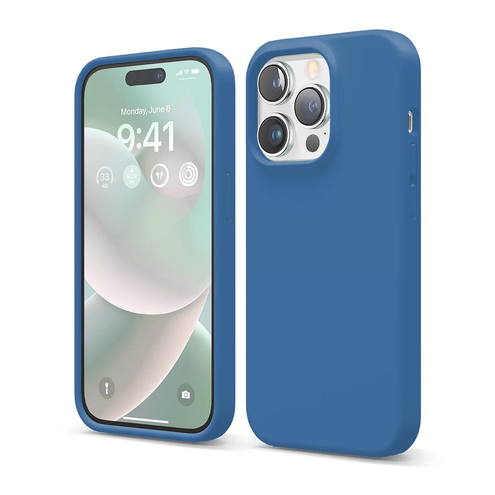 Husa Soft Silicone - iPhone 14 Pro - Cadet Blue