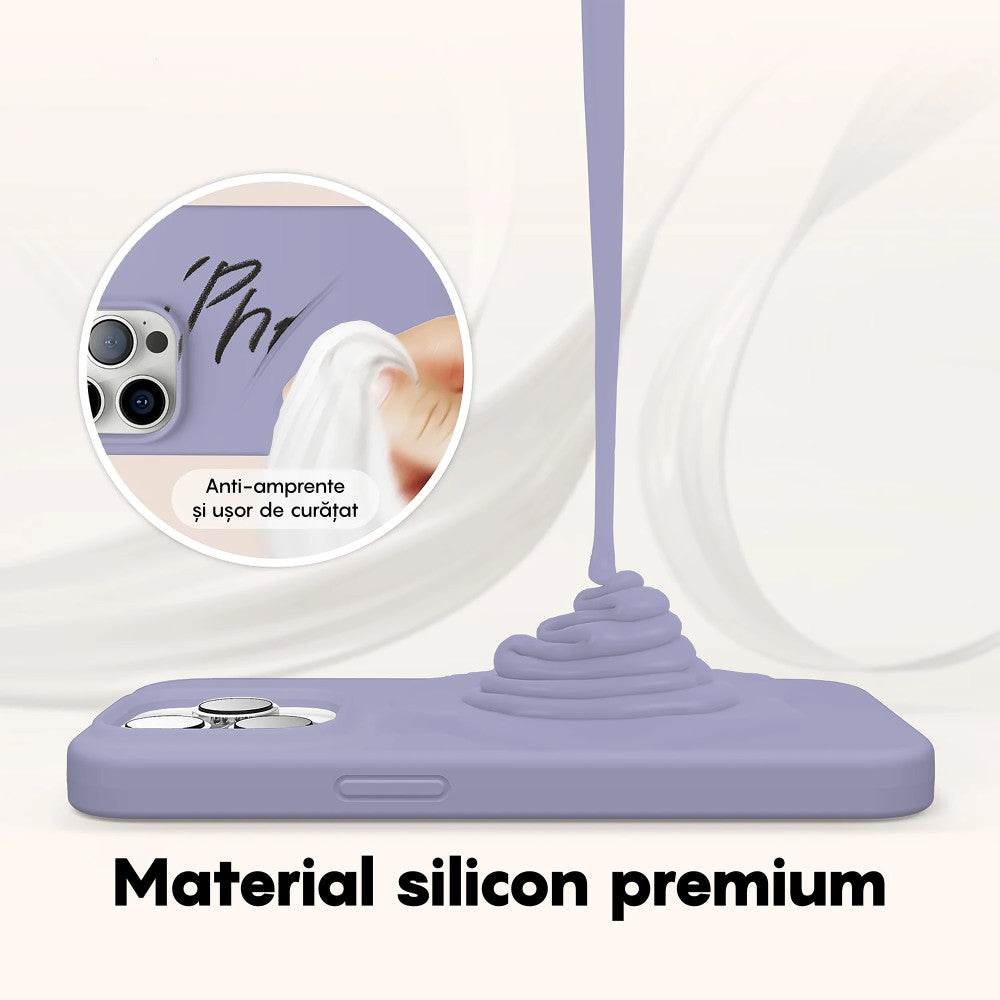 Husa Soft Silicone - iPhone 14 Plus - Light Lilac