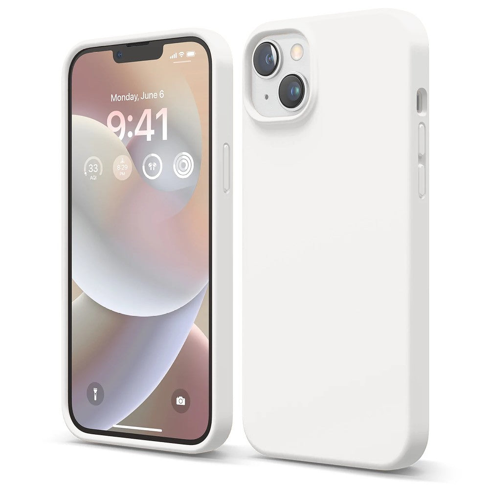 Husa Soft Silicone - iPhone 14 Plus - Alb