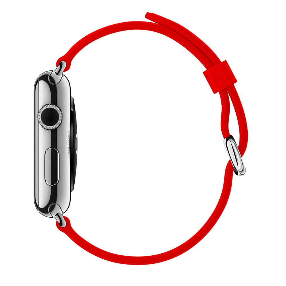 Curea Leather Classic - Apple Watch 1/2/3/4/5/6/7/8/9/10/11/SE/SE2/SE3/Ultra 1/Ultra 2/Ultra 3 - 42/44/45/46/49 MM - Red