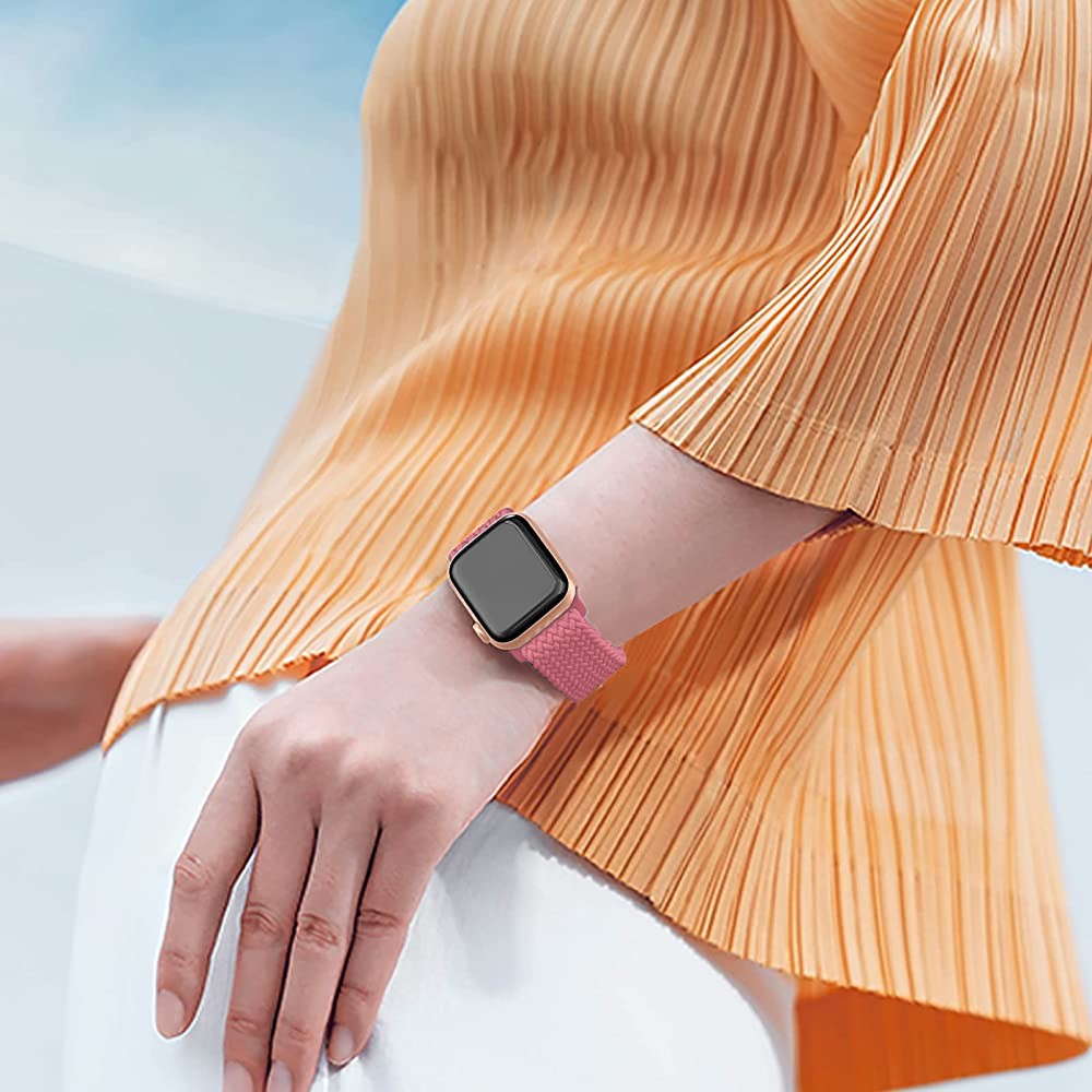 Curea Braided Weave - Apple Watch 1/2/3/4/5/6/7/8/9/SE - 38/40/41 MM - Pink