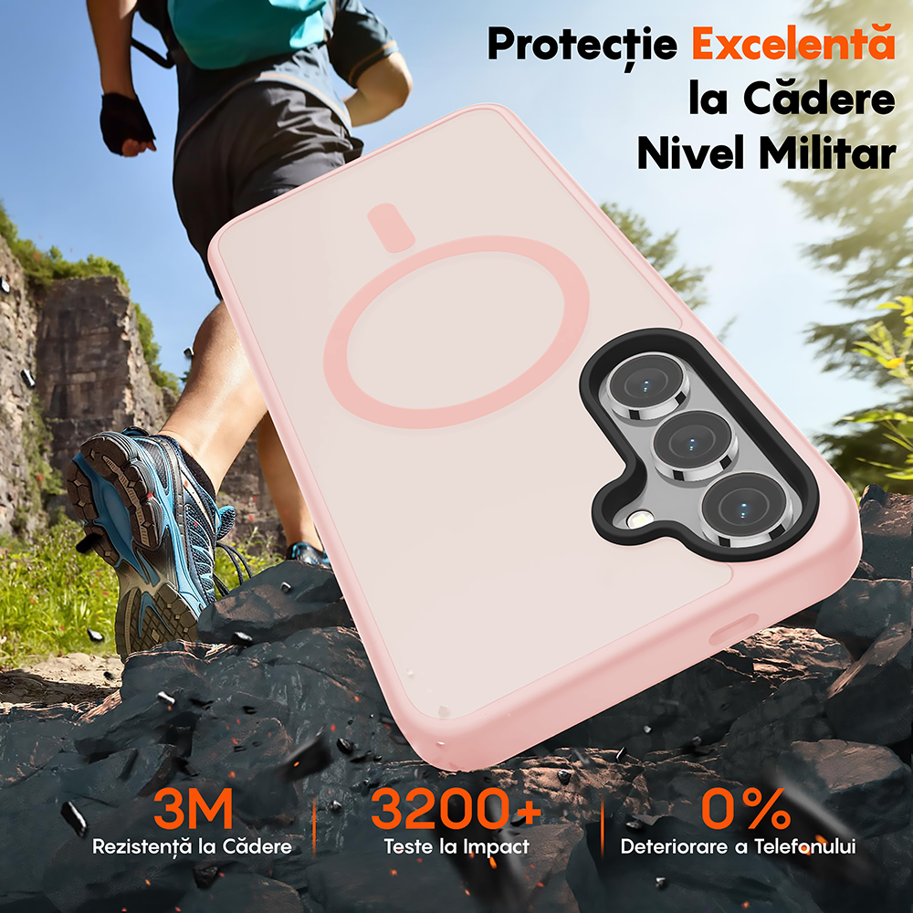 Husa MagSafe - Samsung Galaxy S24 - Roz