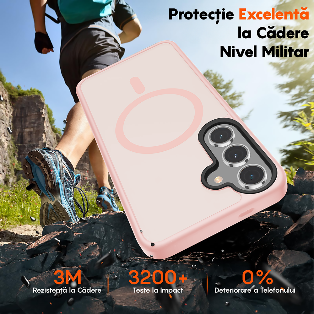 Husa MagSafe - Samsung Galaxy S24 Plus - Roz