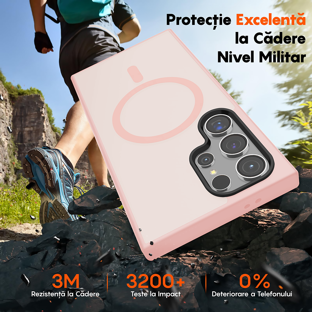 Husa MagSafe - Samsung Galaxy S24 Ultra - Roz