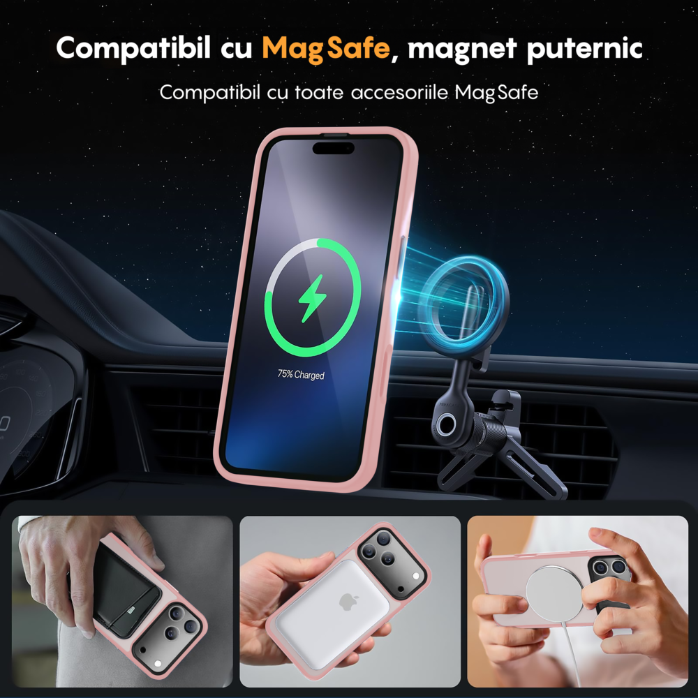 Husa MagSafe - iPhone 17 Pro - Roz