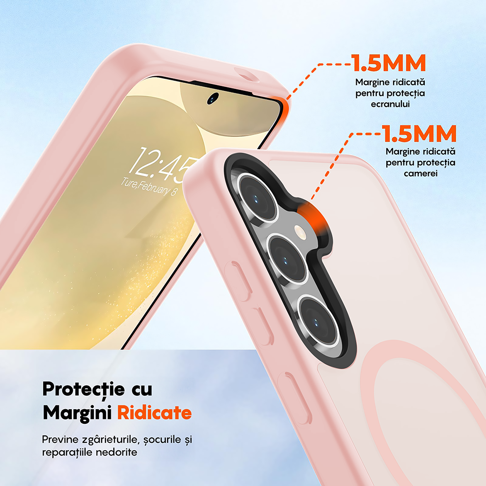 Husa MagSafe - Samsung Galaxy S25 Plus - Roz