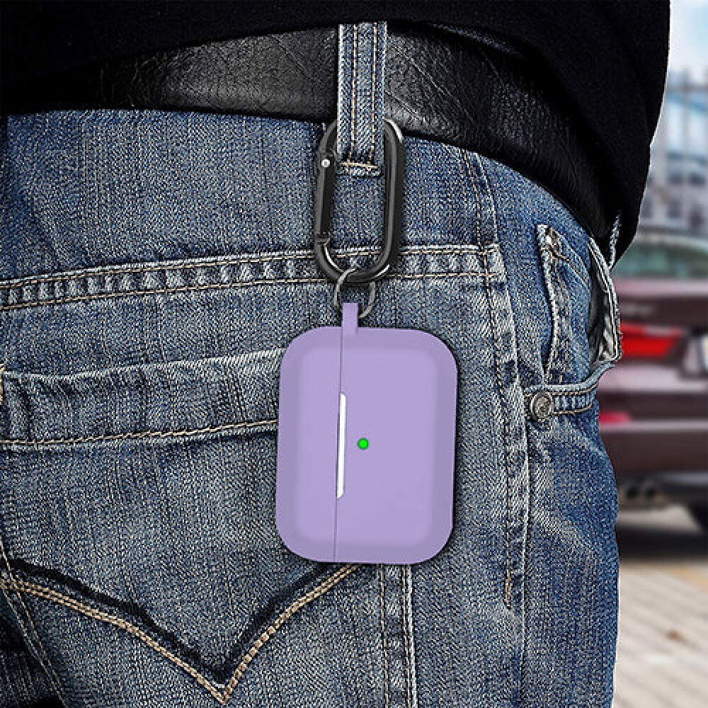 Husa Soft Silicone - AirPods Pro 1/2 - Light Lilac