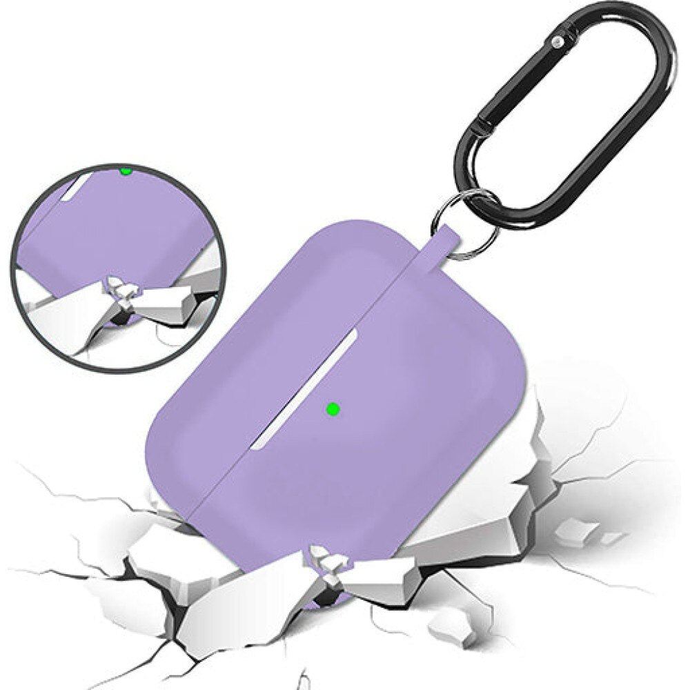 Husa Soft Silicone - AirPods Pro 1/2 - Light Lilac