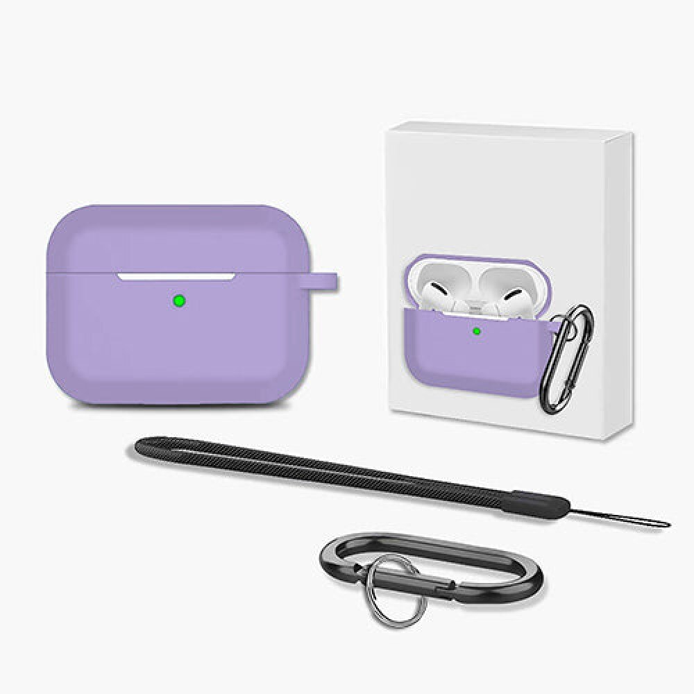 Husa Soft Silicone - AirPods Pro 1/2 - Light Lilac