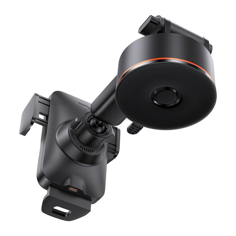 Suport Auto cu Incarcare Wireless 15W Baseus Wisdom Alignment CGZX000101 - Negru