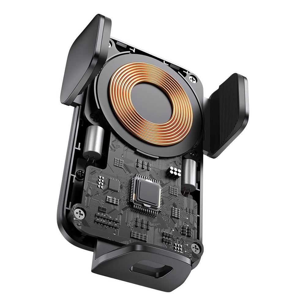 Suport Auto cu Incarcare Wireless 15W Baseus Wisdom Alignment CGZX000101 - Negru