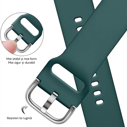 Curea Silicone Classic - Amazfit BIP5/GTR4/GTR3/GTR3 pro/GTR2e/GTR2/3 stratoS/GTR 47mm - 22mm - Verde