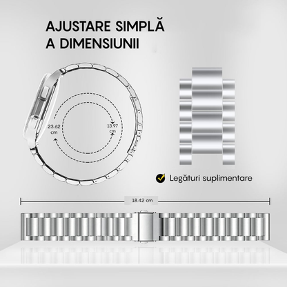 Curea Metallic Link -  Honor Watch SE/MagicWatch2 - 20mm - Silver